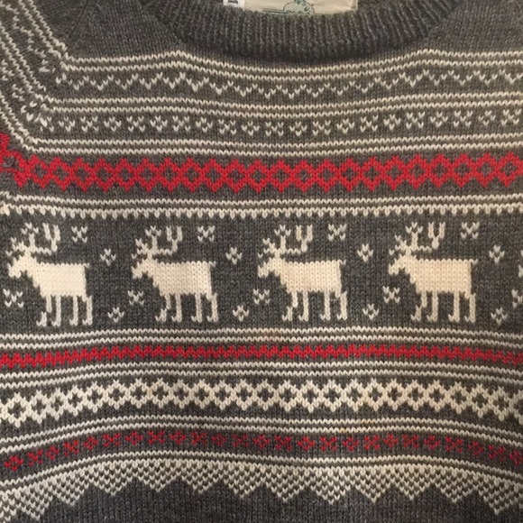 VTG Stowe Woolens Handcrafted Wool Fair Isle Nordic Ski Holiday Sweater Unisex M - Picture 6 of 15